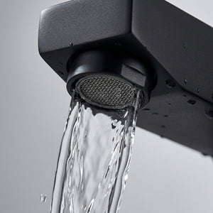 Verda Modern Bath Filler Tap – Black