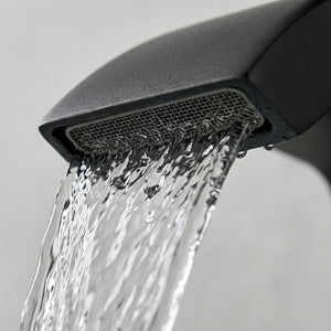 Capri Black Bath Filler Tap
