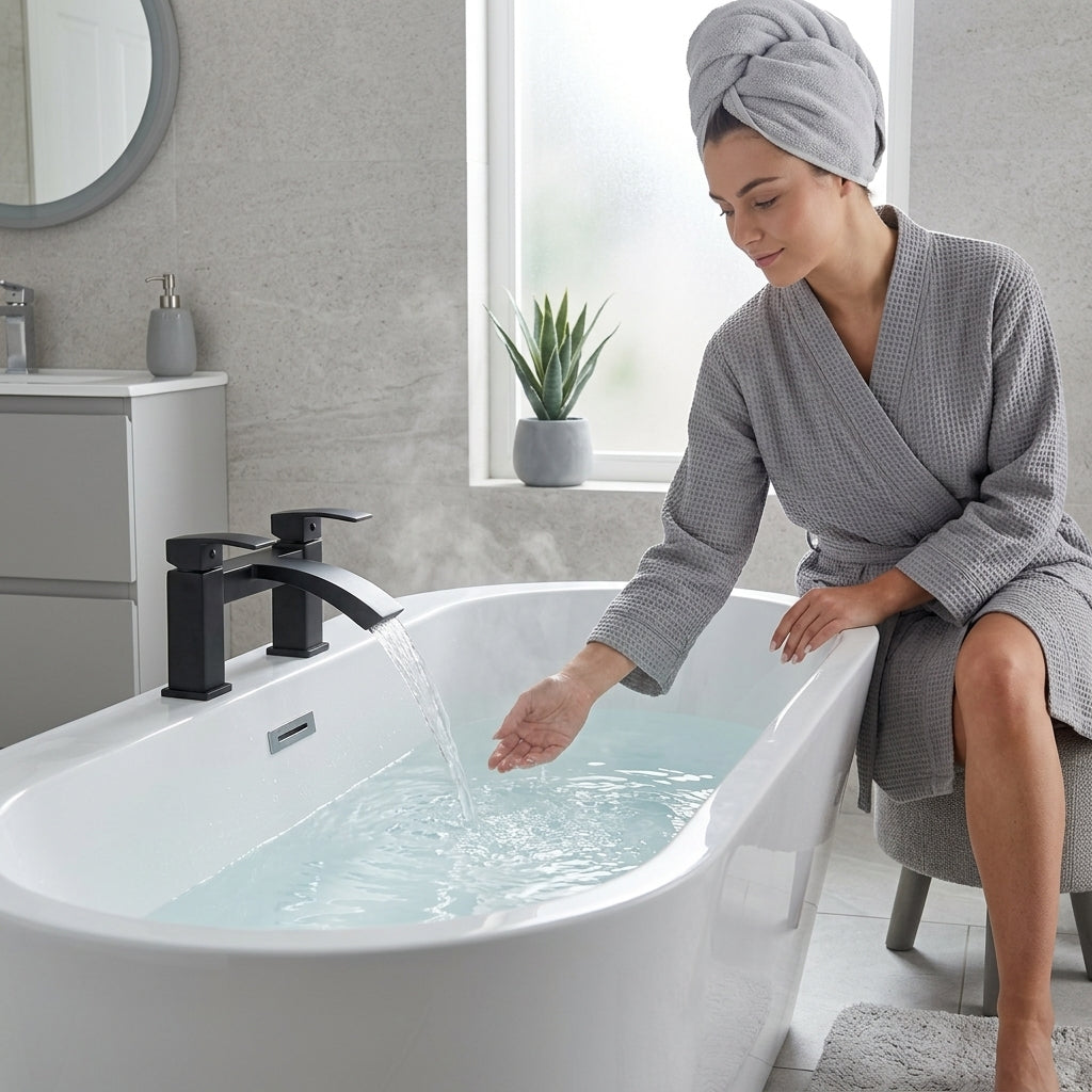 Vista Bath Filler Matte Black