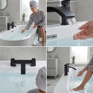 Vista Bath Filler Matte Black