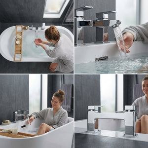 Verda Modern Chrome Bath Filler Tap