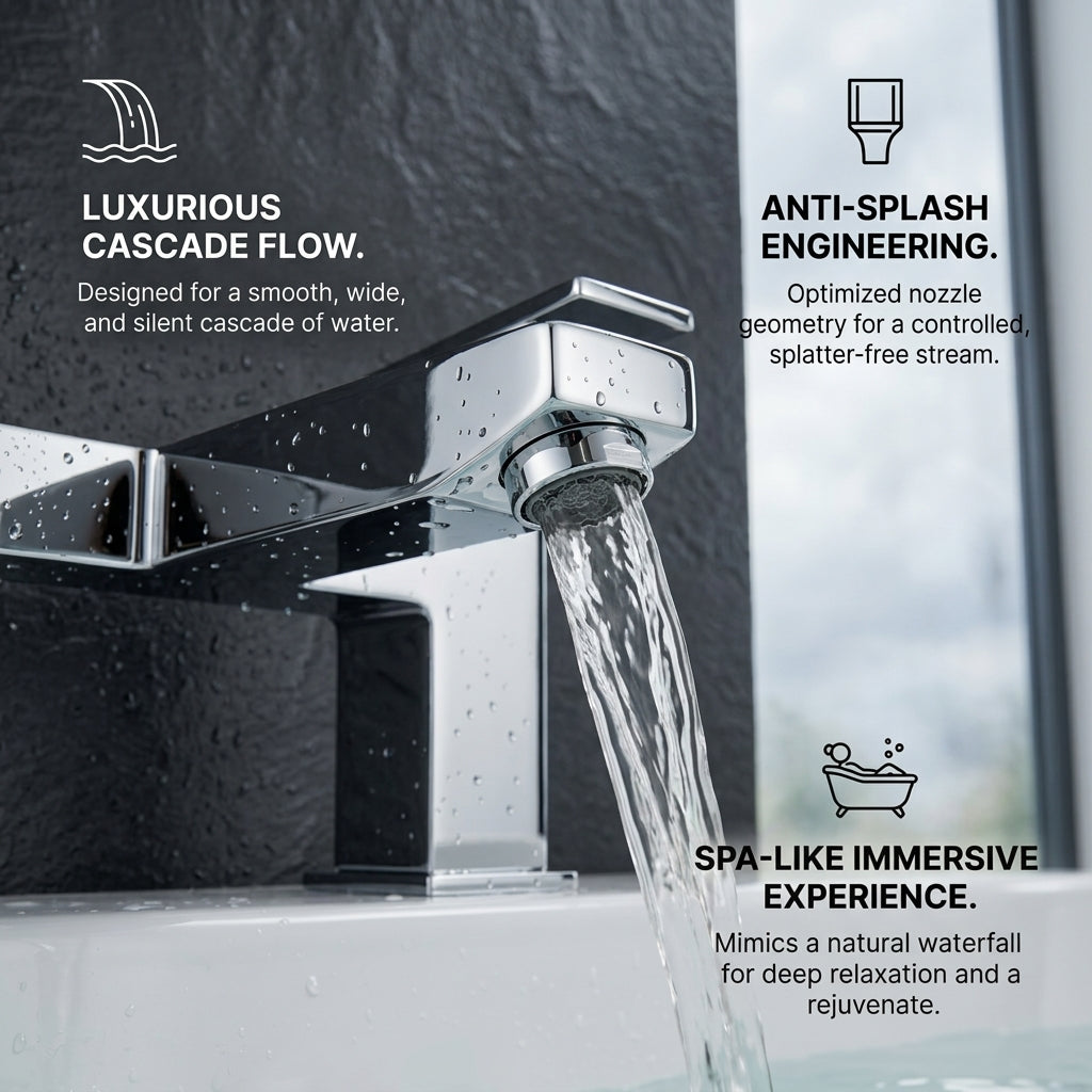Verda Modern Chrome Bath Filler Tap