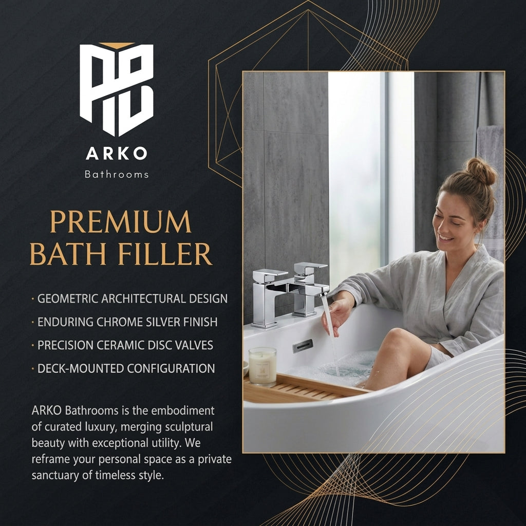 Verda Modern Chrome Bath Filler Tap