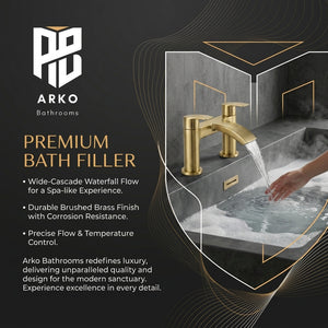 Capri Brass Bath Filler Tap