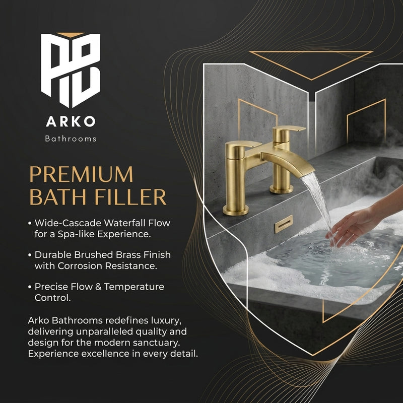Capri Brass Bath Filler Tap