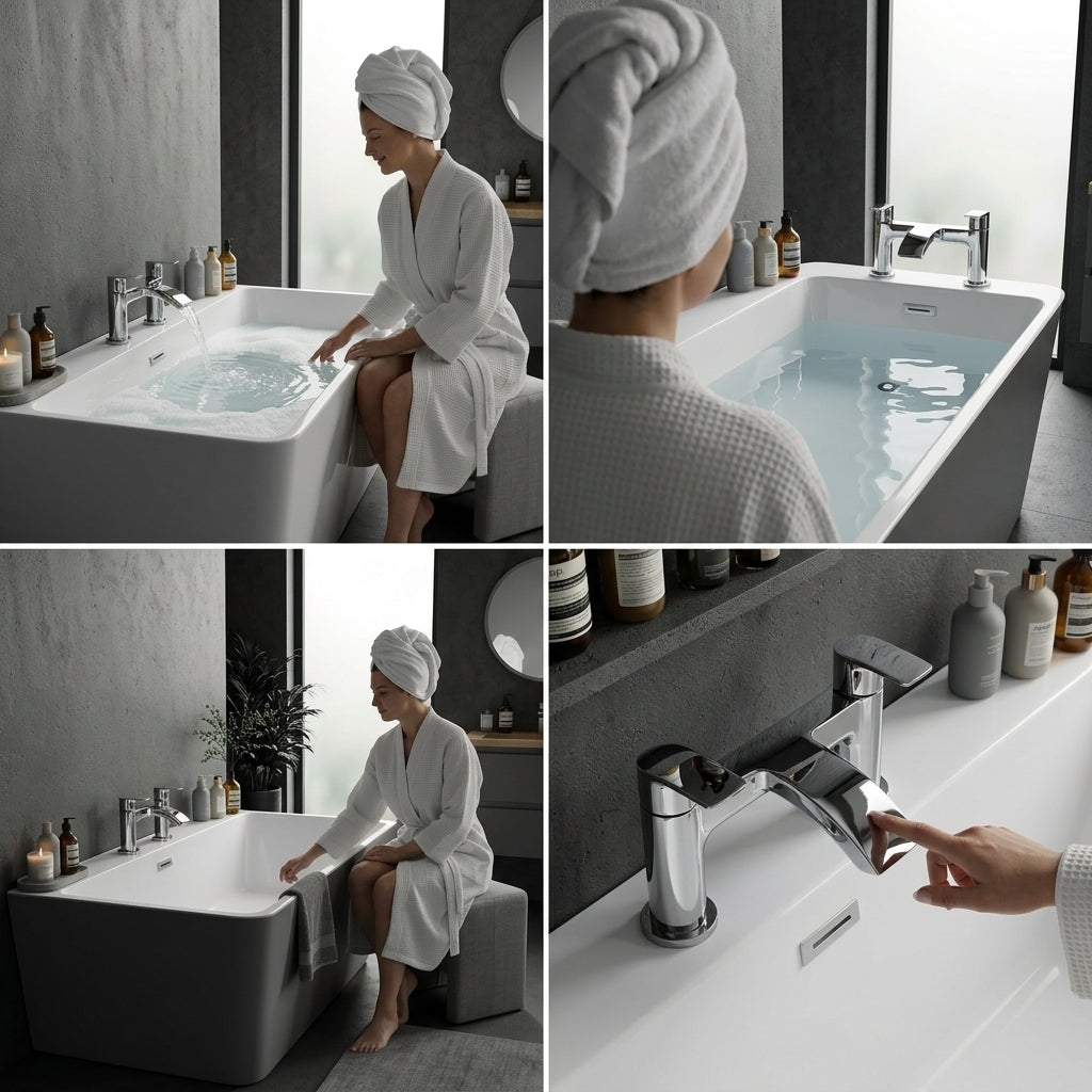 Capri Modern Bath Filler Tap
