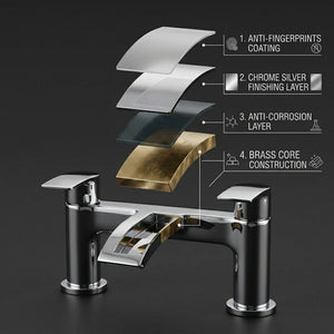 Capri Modern Bath Filler Tap