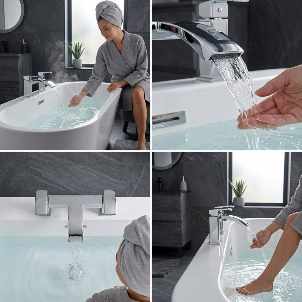 Vista Bath Filler – Chrome