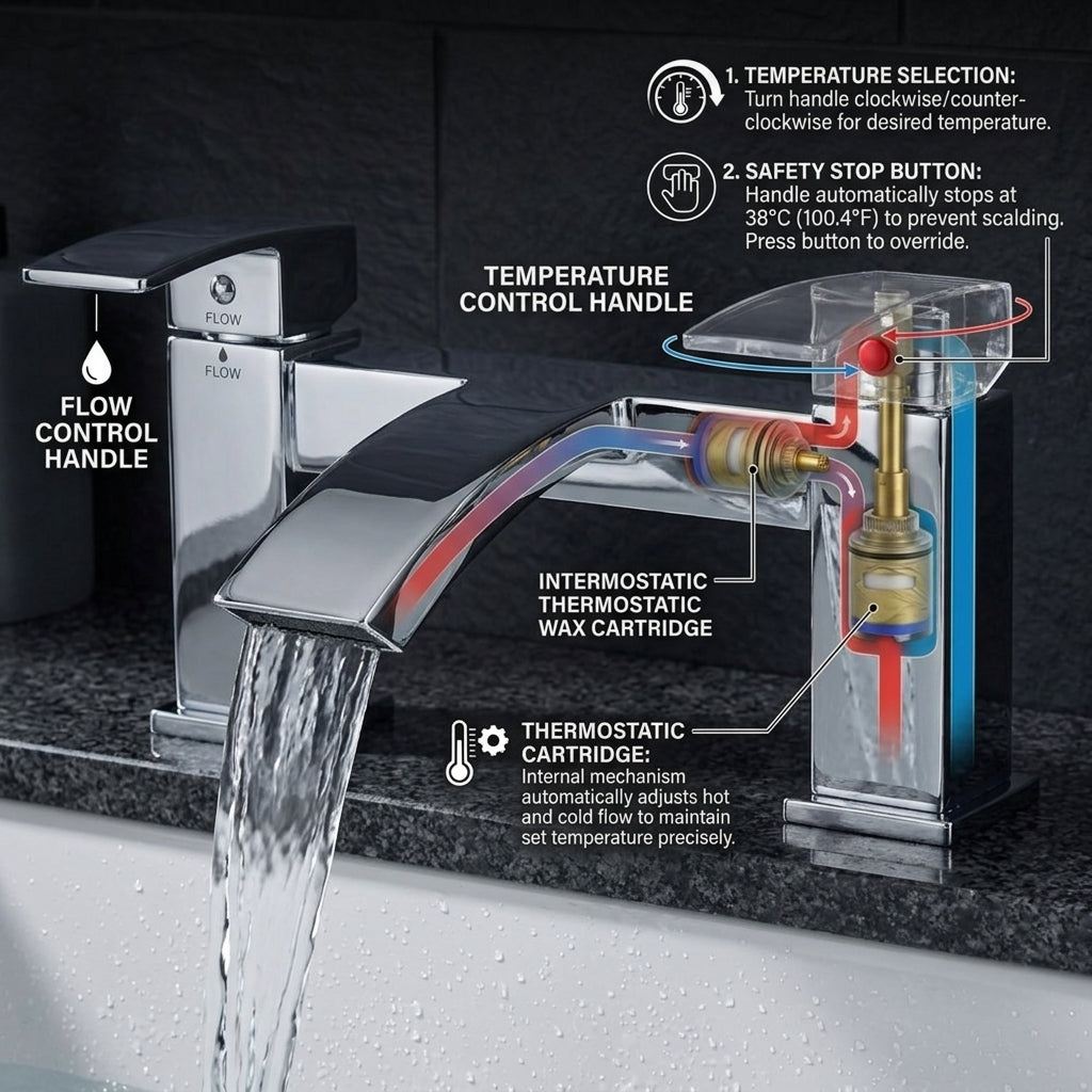 Vista Bath Filler – Chrome