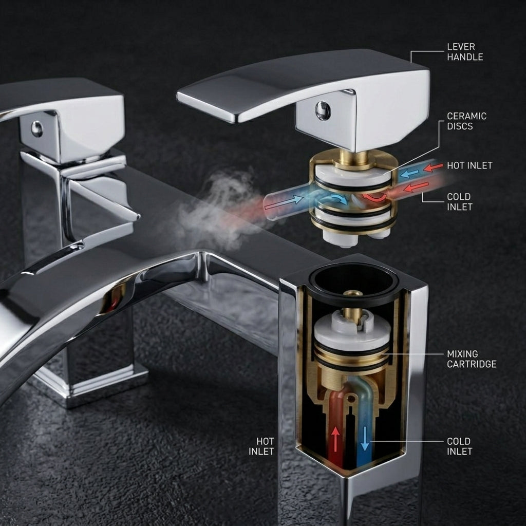 Vista Bath Filler – Chrome