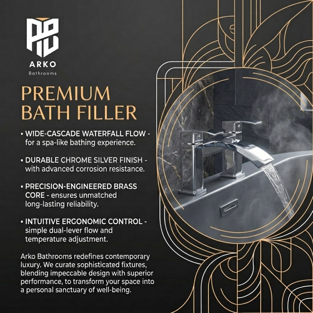 Vista Bath Filler – Chrome