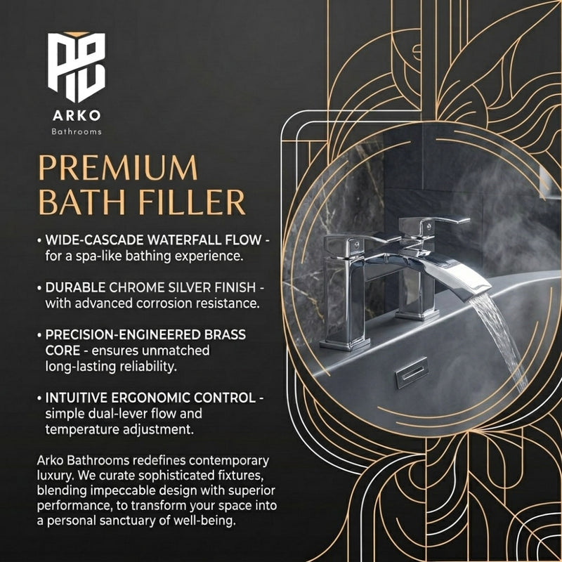 Vista Bath Filler – Chrome