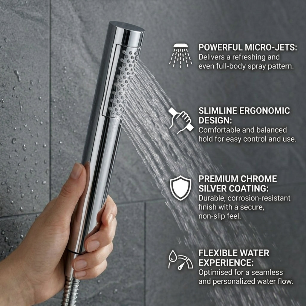 Capri Bath Shower Mixer Tap with Shower Kit – Chrome