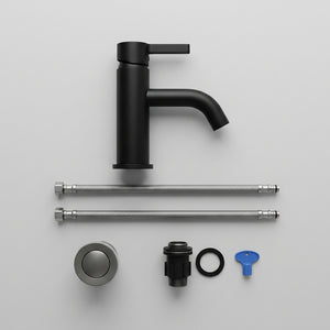 Arlo Round Basin Mixer Tap Black