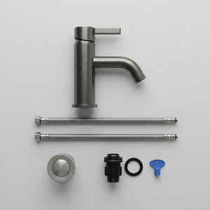 Arlo Round Basin Mixer Tap Gunmetal