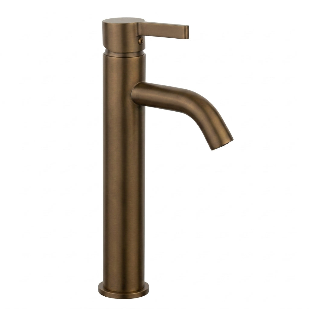 Arlo Round Tall Basin Mixer Tap Bronze