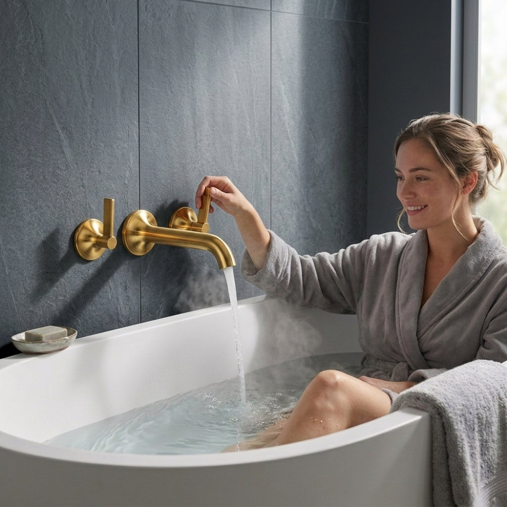 Arlo Bath Filler – Brass