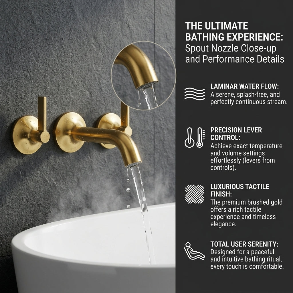 Arlo Bath Filler – Brass