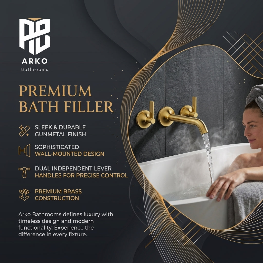 Arlo Bath Filler – Brass