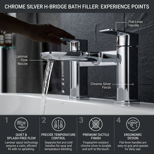 ARKO bath mixer tap, Thermostatic Bath Mixer Tap - CHROME