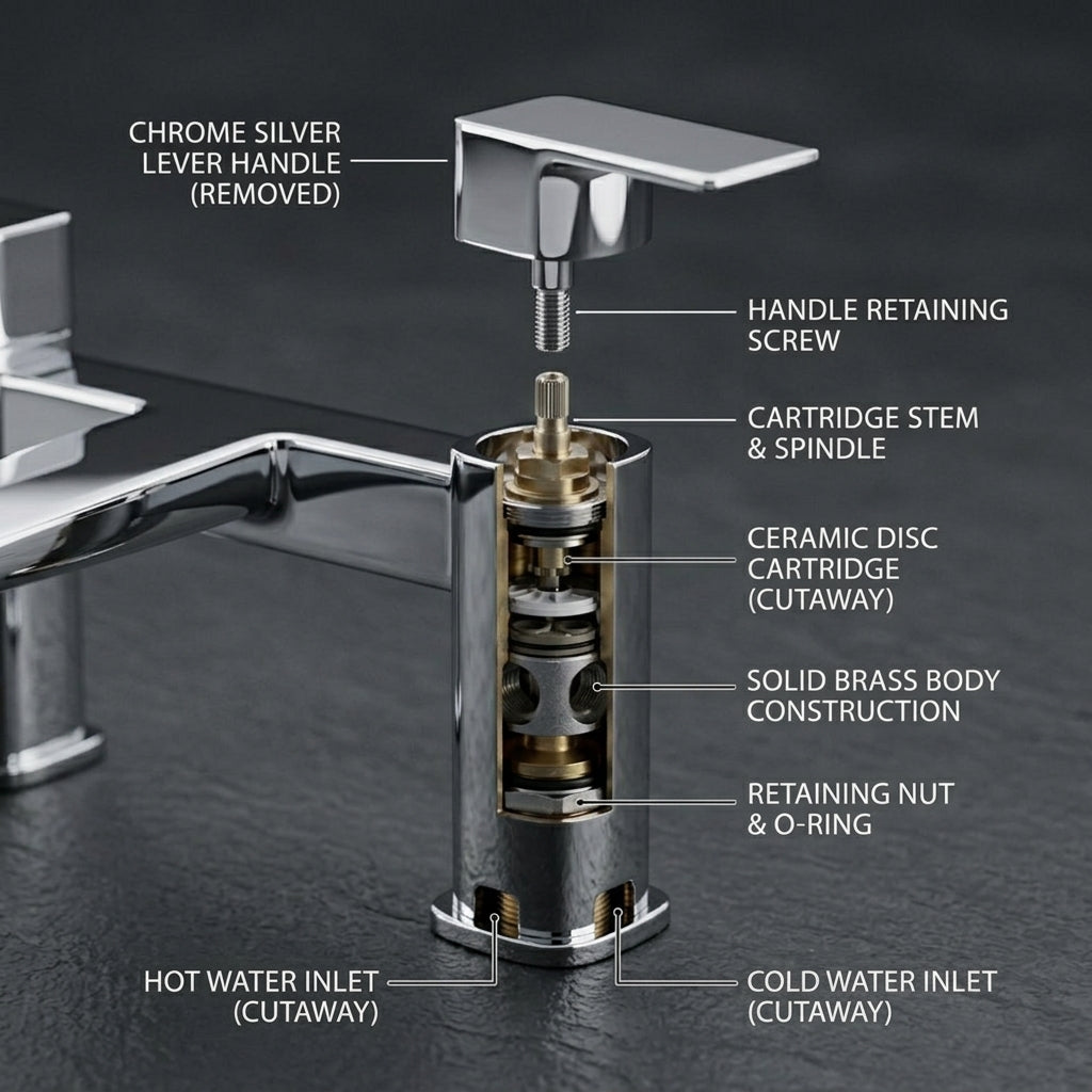 ARKO bath mixer tap, Thermostatic Bath Mixer Tap - CHROME