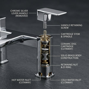 ARKO bath mixer tap, Thermostatic Bath Mixer Tap - CHROME
