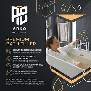 ARKO bath mixer tap, Thermostatic Bath Mixer Tap - CHROME