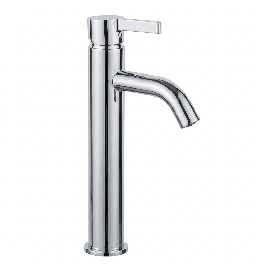 Arlo Round Tall Basin Mixer Tap Chrome