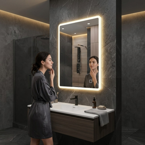 Arko Bathroom Mirror with LED Lights 500x700mm - Wall Mounted Vanity Mirror