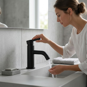 Arlo Round Basin Mixer Tap Black