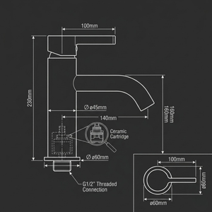 Arlo Round Basin Mixer Tap Chrome