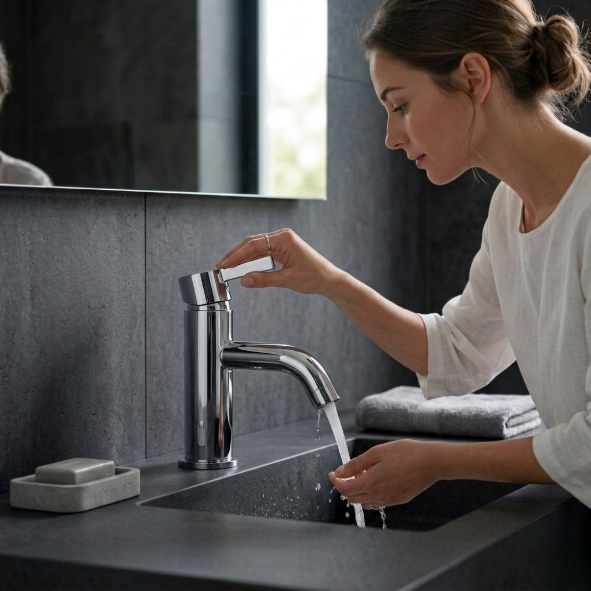 Arlo Round Basin Mixer Tap Chrome