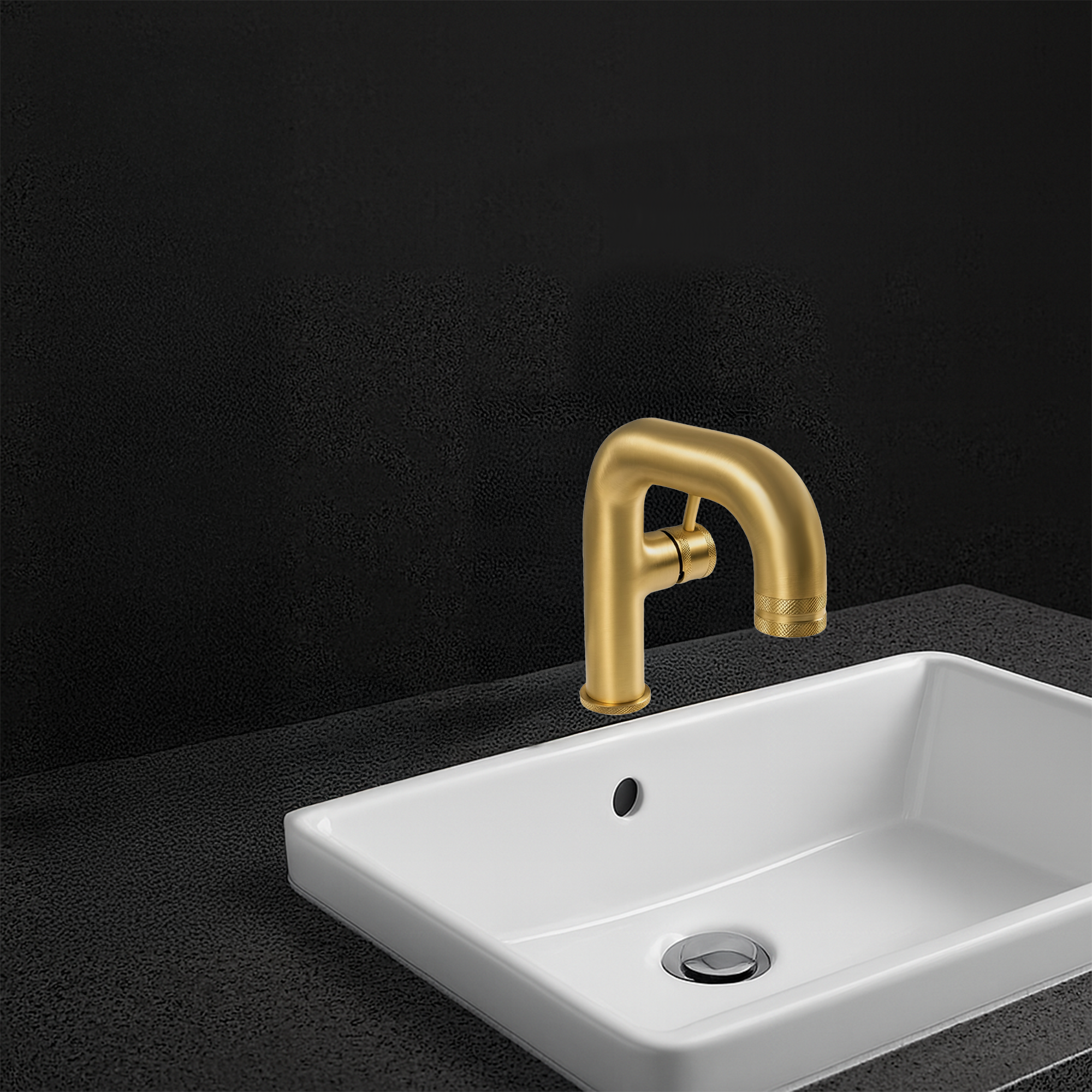 Mono Basin Faucet – Brushed Brass Finish