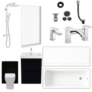 Arko Vista Complete Bathroom Suite -  Chrome