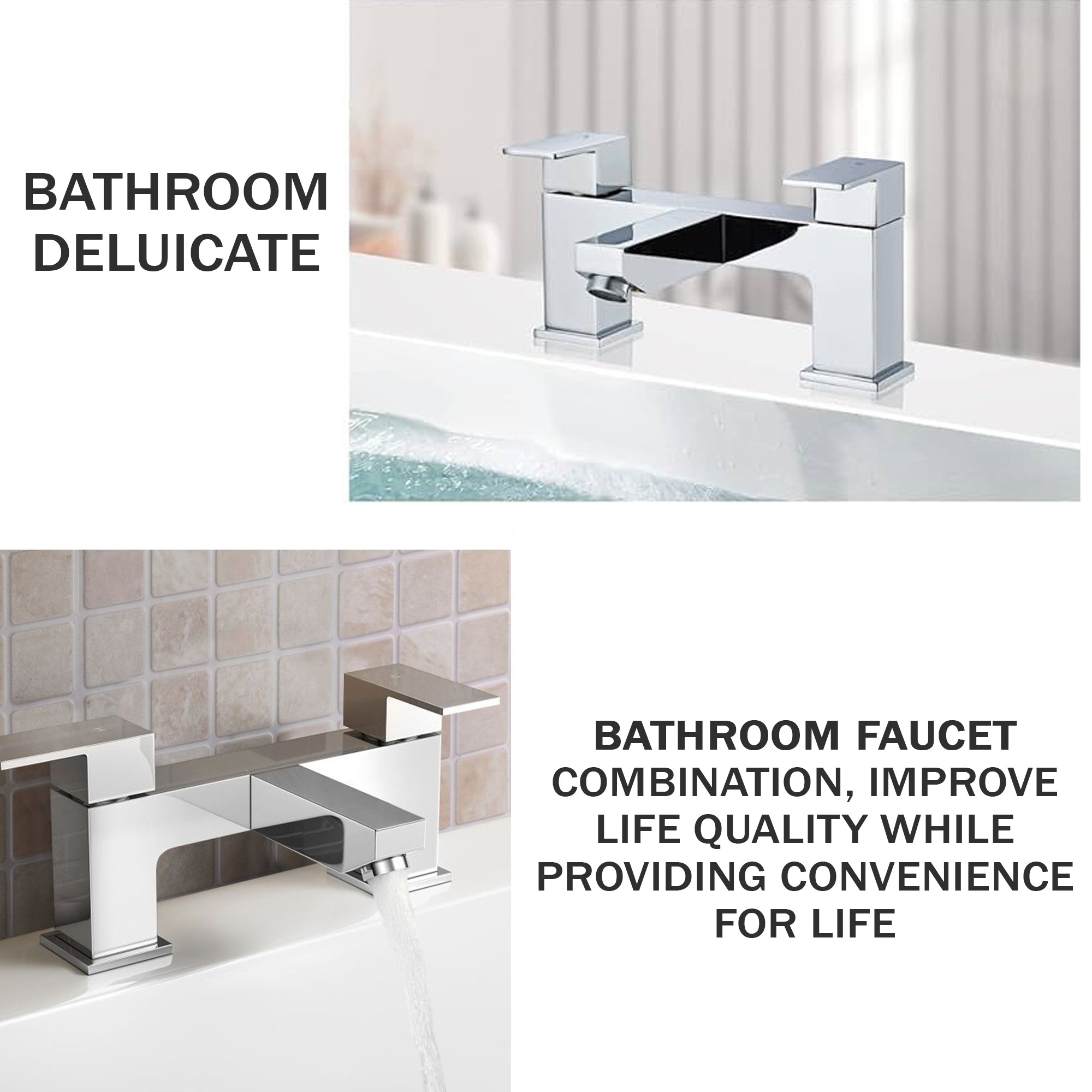 Verda Modern Chrome Bath Filler Tap