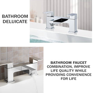 Verda Modern Chrome Bath Filler Tap