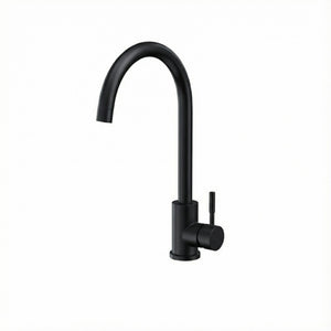 Arko Manhattan Single Lever Kitchen Sink Mixer Tap Swivel Spout - Black