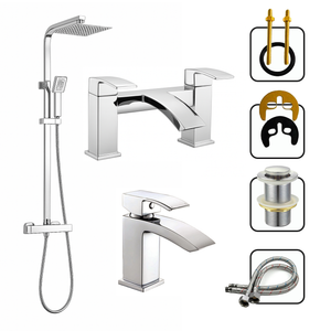 ARKO Vista Bath Filler & Mixer Shower Set – Chrome