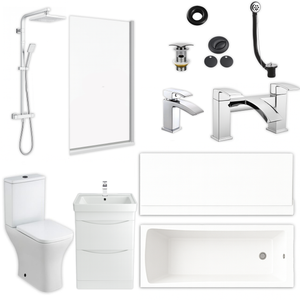 Arko Vista Complete Bathroom Suite -  Chrome