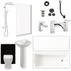 Arko Vista Complete Bathroom Suite -  Chrome