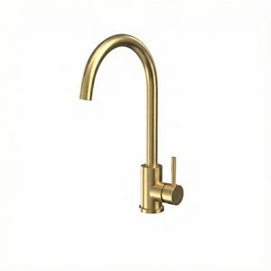 Arko Manhattan Single Lever Kitchen Sink Mixer Tap Swivel Spout - Brass