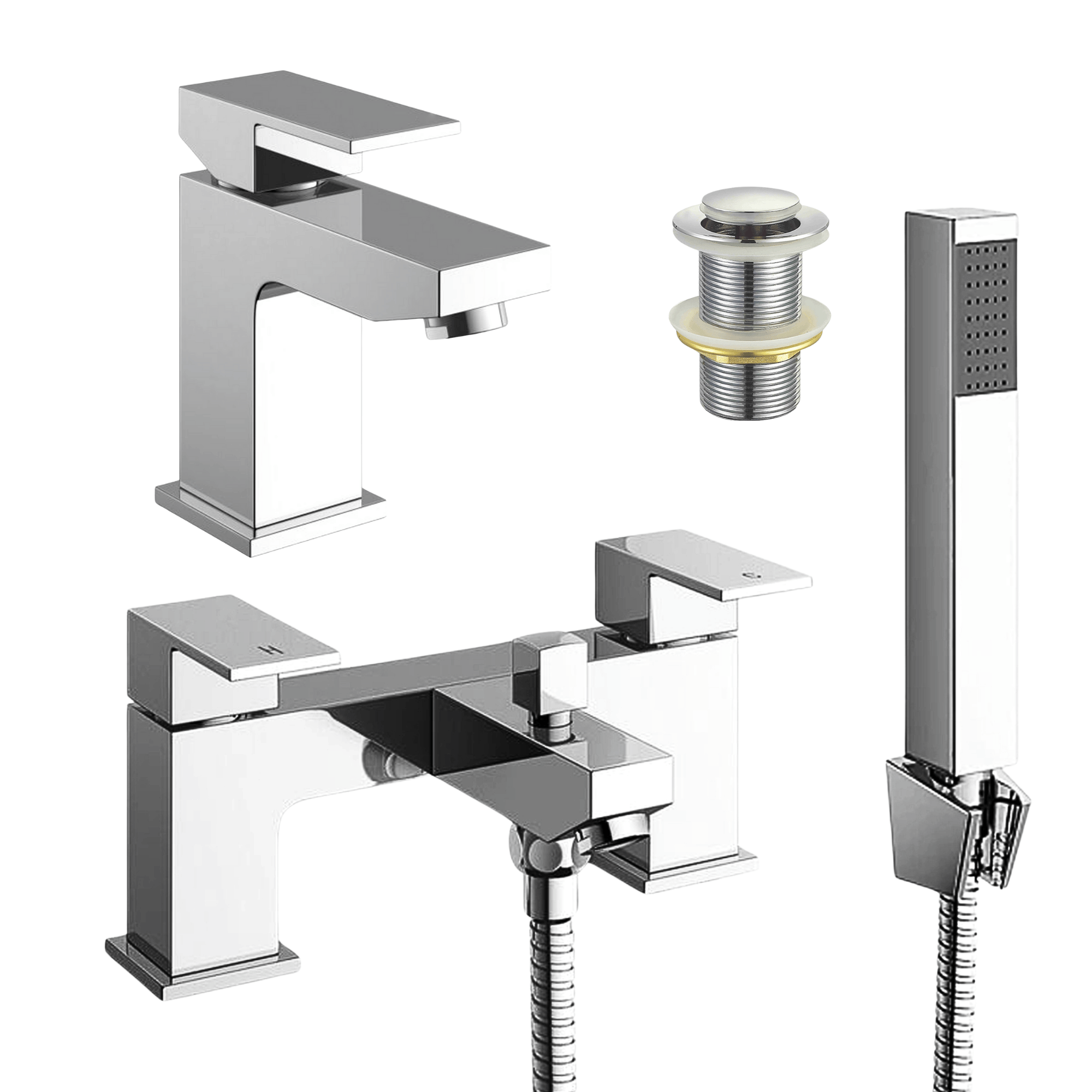 ARKO Verda Bath Shower & Basin Mixer Tap Set – Chrome