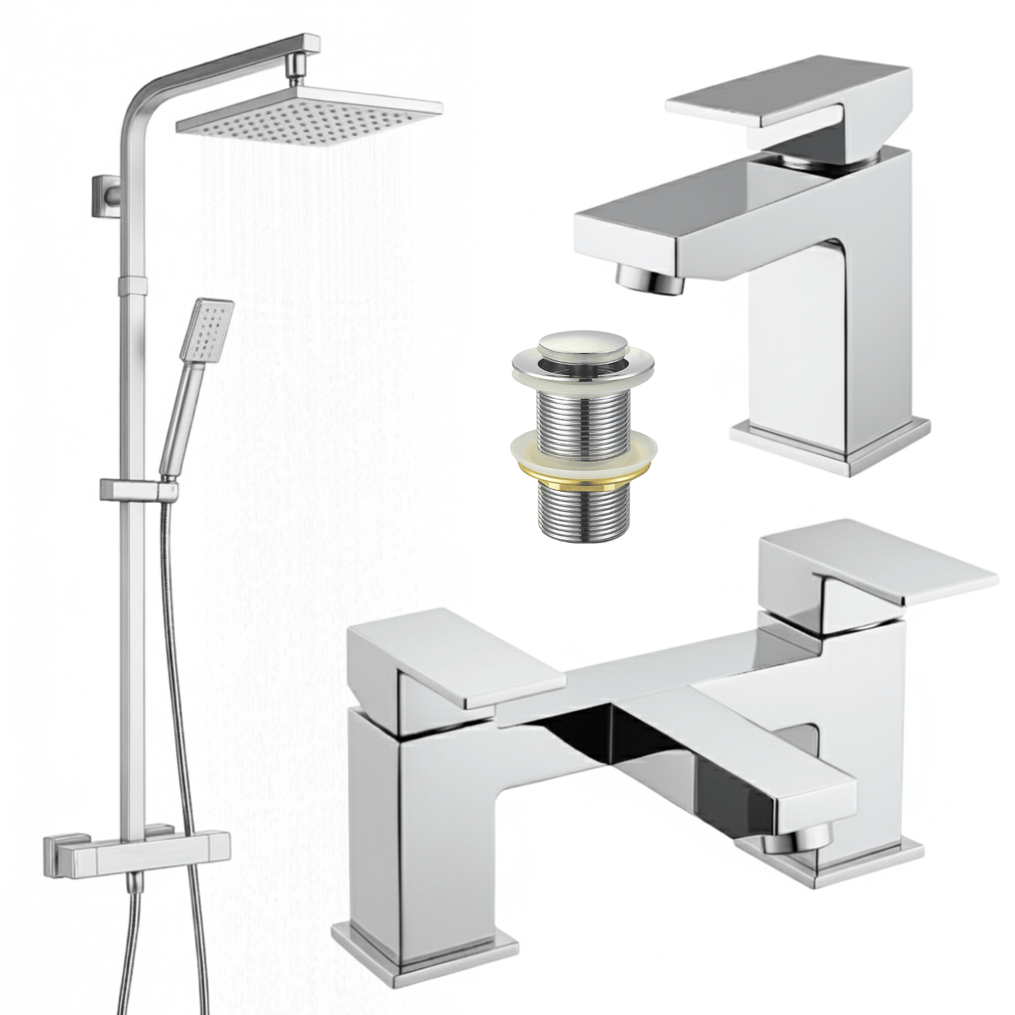 ARKO Verda Bath Filler & Mixer Shower Set – Chrome