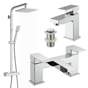 ARKO Verda Bath Filler & Mixer Shower Set – Chrome