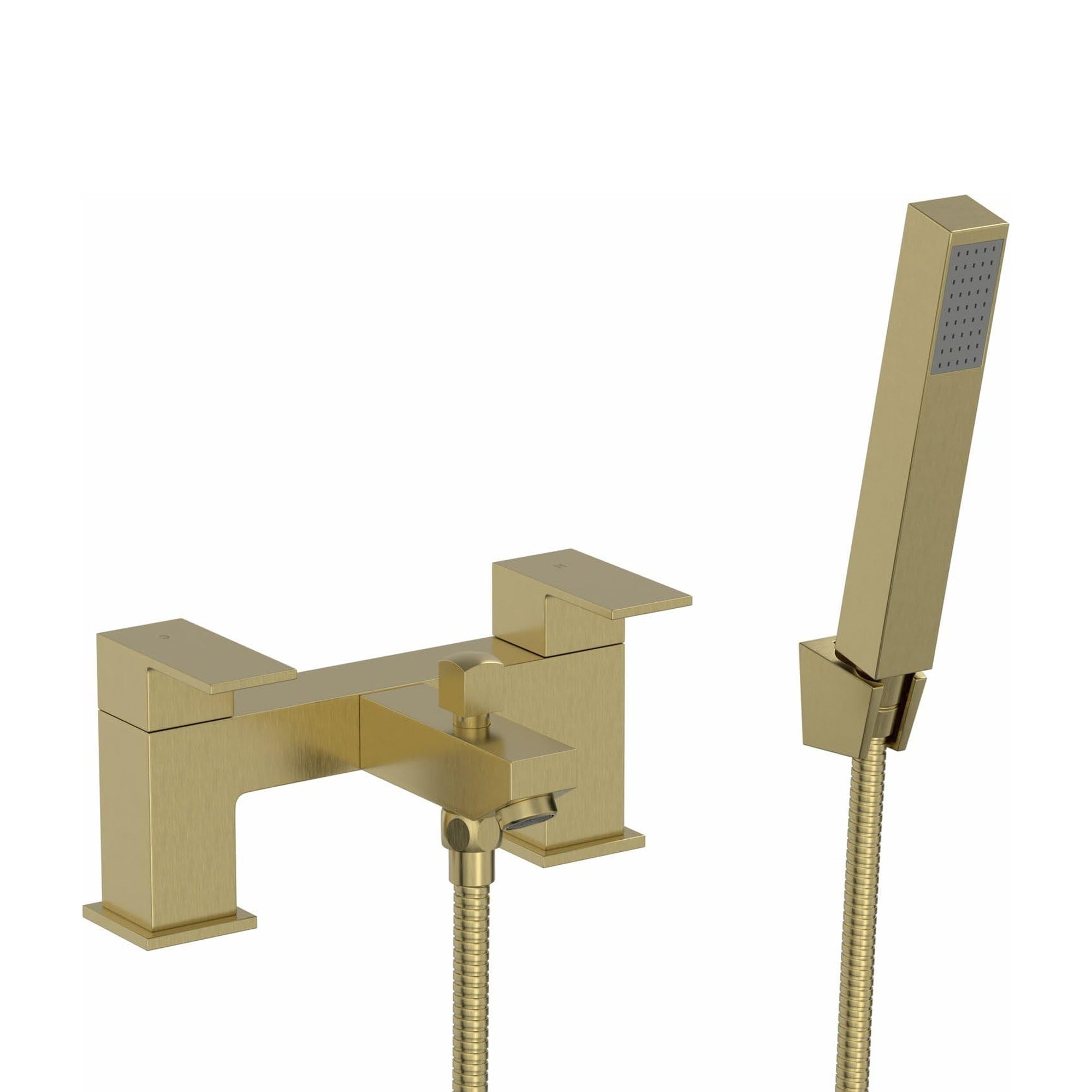 Verda Modern Bath Shower Mixer with Shower Kit – Brass