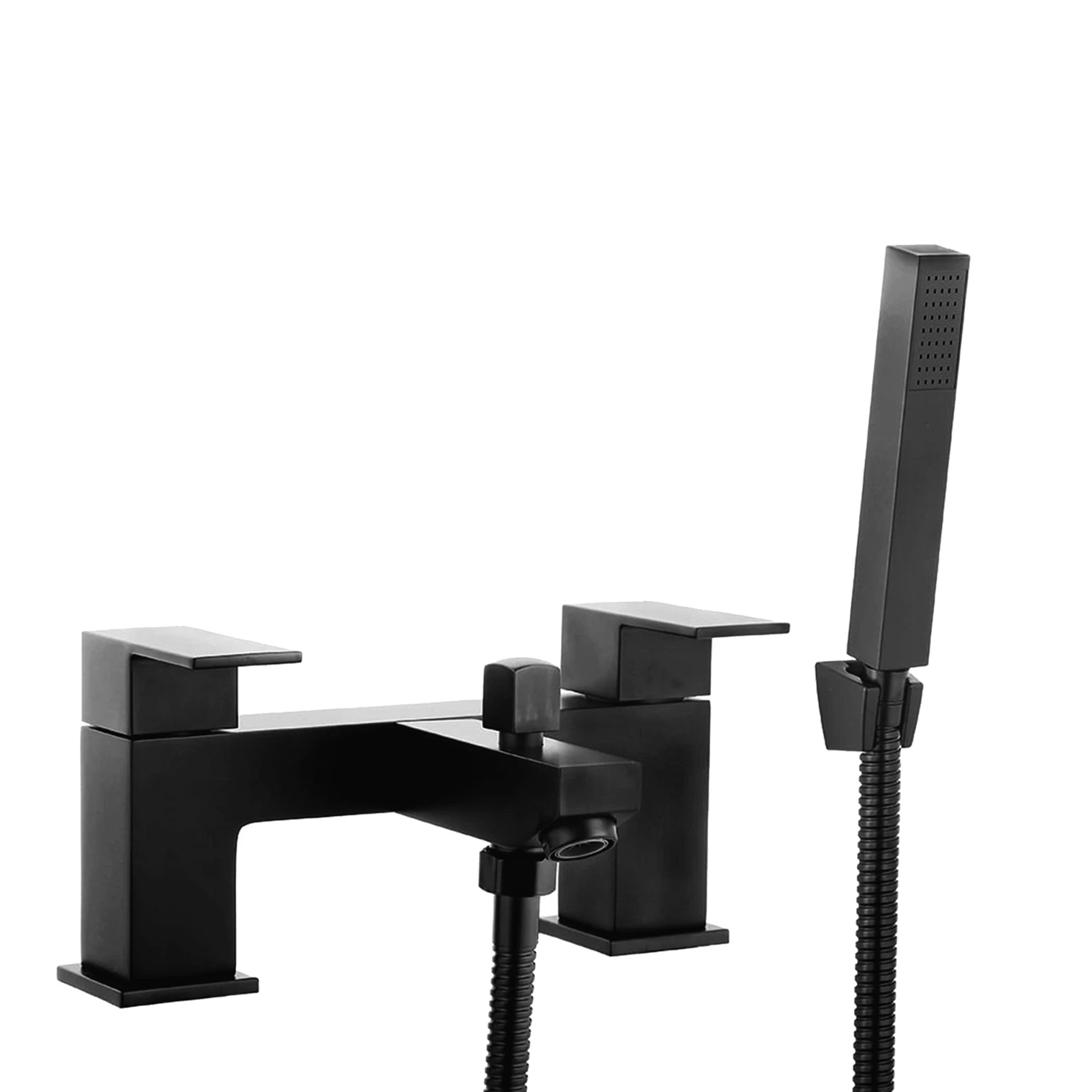 Verda Modern Bath Shower Mixer with Shower Kit – Black