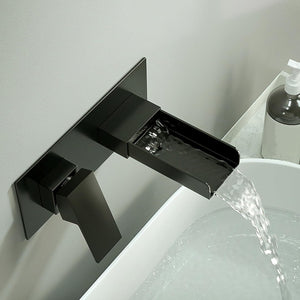 Wall Mounted Waterfall Bath Filler – Matte Black