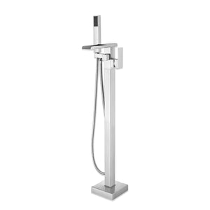 Floor-Mounted Freestanding Bath Shower Mixer – Chrome