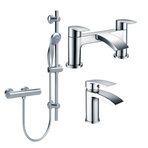 ARKO Capri Bath Filler & Hand Shower Set – Chrome