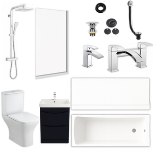 Arko Vista Complete Bathroom Suite -  Chrome